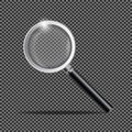 Realistic magnifying glass. zoom loupe Royalty Free Stock Photo