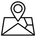 Gps Isolated Vector Icon which can easily modify or edit Royalty Free Stock Photo