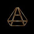 Diamond vector logo. Jewellery logo. Goldsmith emblem. Luxury presents shop