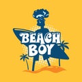 Beach Boy Phrase. Summer Quote Royalty Free Stock Photo