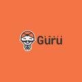 Guru vector logo. Guru icon. Guru illustration Royalty Free Stock Photo