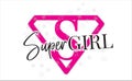 Super Girl Vector, Wording Design, Lettering, T-Shirt Design, Poster Design Super Symbol Illustration