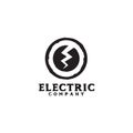 Electric company logo design vector template