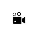Camera Documentary icon cam Royalty Free Stock Photo