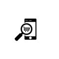 Search Online Shop Vector icon