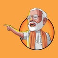 Digital art of Narendra Modi NAMO