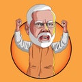 Digital art of Narendra Modi NAMO