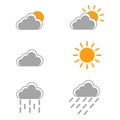 Weather set icon is colored for dark background