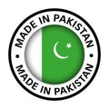 Made in pakistan flag icon Royalty Free Stock Photo
