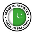 Made in pakistan flag icon Royalty Free Stock Photo
