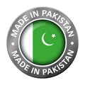 Made in pakistan flag icon Royalty Free Stock Photo