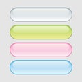 Glass buttons web illustration vector download