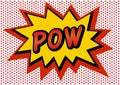 Pop art comic speech bubbles  , cartoon illustrations / sticker / pop wow smash pow Royalty Free Stock Photo