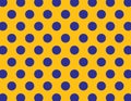 Blue And Yellow Polka Dot Background