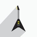 flying v guitar simple art illustrations icon