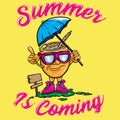 Summer Is Coming Vector Design