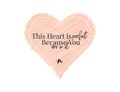 This heart is perfect cause you are in it, wording design vector, heart illustration, lettering, poster design, greeting card