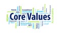 Core Values Word Cloud Royalty Free Stock Photo