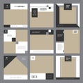 Furniture sale banner template set