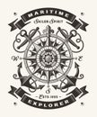 Vintage Maritime Explorer Typography One Color