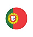 National Portugal flag, official colors and proportion correctly. National Portugal flag. Vector illustration. EPS10. Royalty Free Stock Photo