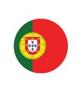 National Portugal flag, official colors and proportion correctly. National Portugal flag. Vector illustration. EPS10. Royalty Free Stock Photo
