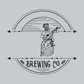 Beer vector logo. Beer label template