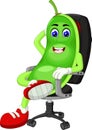 Funny Green Peas Cartoon