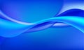 Technology abstract background with wave shapes on gradient shiny blue colors