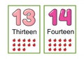 Printable number flashcards for teaching number flashcards number flash card for teaching number easy to print on a4 with dotted