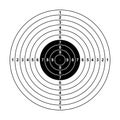 Blank gun target paper shooting target blank target background target paper shooting on white background