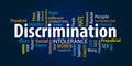 Discrimination Word Cloud Royalty Free Stock Photo