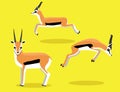 Cute Thomson Gazelle Cartoon Vector