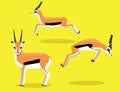 Cute Thomson Gazelle Cartoon Vector Royalty Free Stock Photo