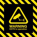 Cctv warning sign