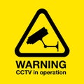 Cctv warning sign