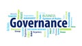 Governance Word Cloud Royalty Free Stock Photo