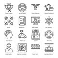 Artificial Intelligence Line Icons