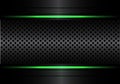 Abstract black metallic circle mesh with green line light design modern luxury futuristic background vector Royalty Free Stock Photo