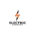 Electric company logo design vector template