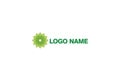 Vector Illustration Of Green Flower Logo Design Royalty Free Stock Photo