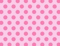 Pink Polka Dots Background