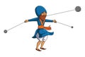 Illustration of Punjabi Nihang Sardar Royalty Free Stock Photo