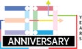Thirty anniversary template design for web