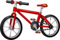 Fuuny Red Bike Cartoon Royalty Free Stock Photo