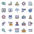 Cyber Security Icons Set Royalty Free Stock Photo