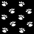 Pattern with dog footprint. Abstract background Royalty Free Stock Photo