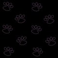Pattern with dog footprint. Abstract background Royalty Free Stock Photo
