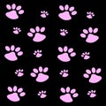 Pattern with dog footprint. Abstract background Royalty Free Stock Photo