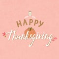 Thanksgiving typography poster